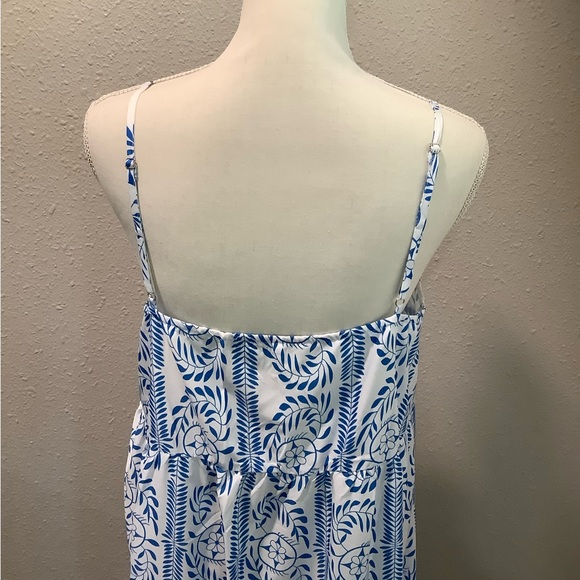 Camisa Fair Isle Floral Tiered Maxi Dress Size Large NWT - Picture 7 of 13